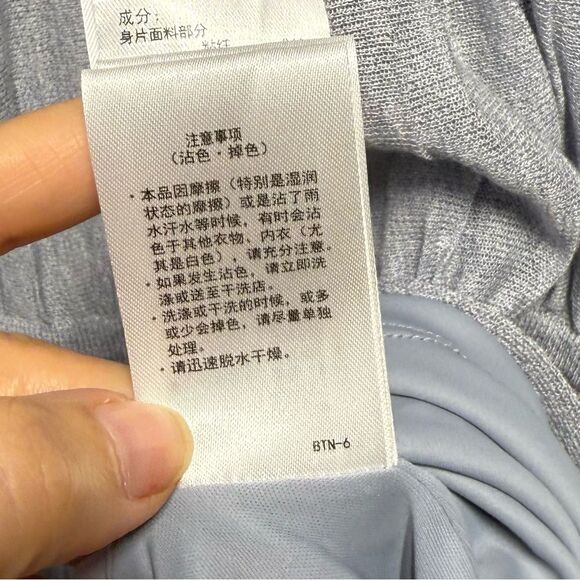 Laguna Moon Pleated Tiered Knit Dress in Blue S NWOT - Picture 12 of 16